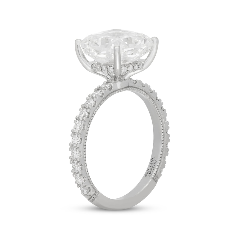 Main Image 2 of Neil Lane Artistry Cushion-Cut Lab-Grown Diamond Engagement Ring 5-5/8 ct tw 14K White Gold