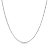 Thumbnail Image 1 of Diamond-Cut Valentino Chain Necklace 3mm Solid Sterling Silver 18&quot;