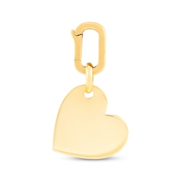 Charmed Memories Tilted Heart Charm 10K Yellow Gold