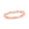 Thumbnail Image 0 of Lab-Grown Diamonds by KAY Twist Anniversary Ring 1/20 ct tw 10K Rose Gold