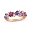 Thumbnail Image 1 of Le Vian Pretty in Pink Rhodolite Garnet, Amethyst & Pink Tourmaline Ring 1/8 ct tw Diamonds 14K Strawberry Gold