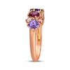 Thumbnail Image 2 of Le Vian Pretty in Pink Rhodolite Garnet, Amethyst & Pink Tourmaline Ring 1/8 ct tw Diamonds 14K Strawberry Gold