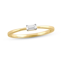 STUDIO BY KAY Baguette-Cut Diamond Ring 1/20 ct tw 10K Yellow Gold