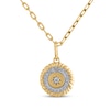 Thumbnail Image 1 of STUDIO BY KAY Diamond Medallion Necklace 1/10 ct tw 10K Yellow Gold 18&quot;