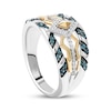 Thumbnail Image 2 of Star Wars Ahsoka Tano London Blue Topaz & Diamond Ring 1/6 ct tw Sterling Silver & 10K Yellow Gold