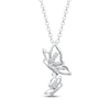 Thumbnail Image 1 of Diamond Butterflies Necklace 1/15 ct tw Sterling Silver 18&quot;