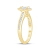 Thumbnail Image 2 of Lab-Grown Diamonds by KAY Marquise-Cut Halo Engagement Ring 1/2 ct tw 14K Yellow Gold