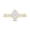 Thumbnail Image 3 of Lab-Grown Diamonds by KAY Marquise-Cut Halo Engagement Ring 1/2 ct tw 14K Yellow Gold