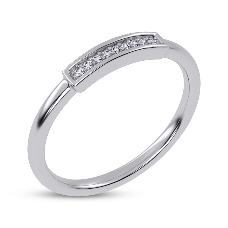 Main Image 2 of Now + Forever Diamond Anniversary Ring 1/20 ct tw 10K White Gold