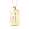 Thumbnail Image 2 of Dog Tag Fingerprint Necklace 10K Yellow Gold (1 Name, 1 Date and 2 Lines)