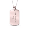 Thumbnail Image 2 of Dog Tag Fingerprint Necklace 10K Rose Gold (1 Name, 1 Date and 2 Lines)