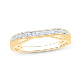 Diamond Wedding Band 1/10 ct tw 10K Yellow Gold