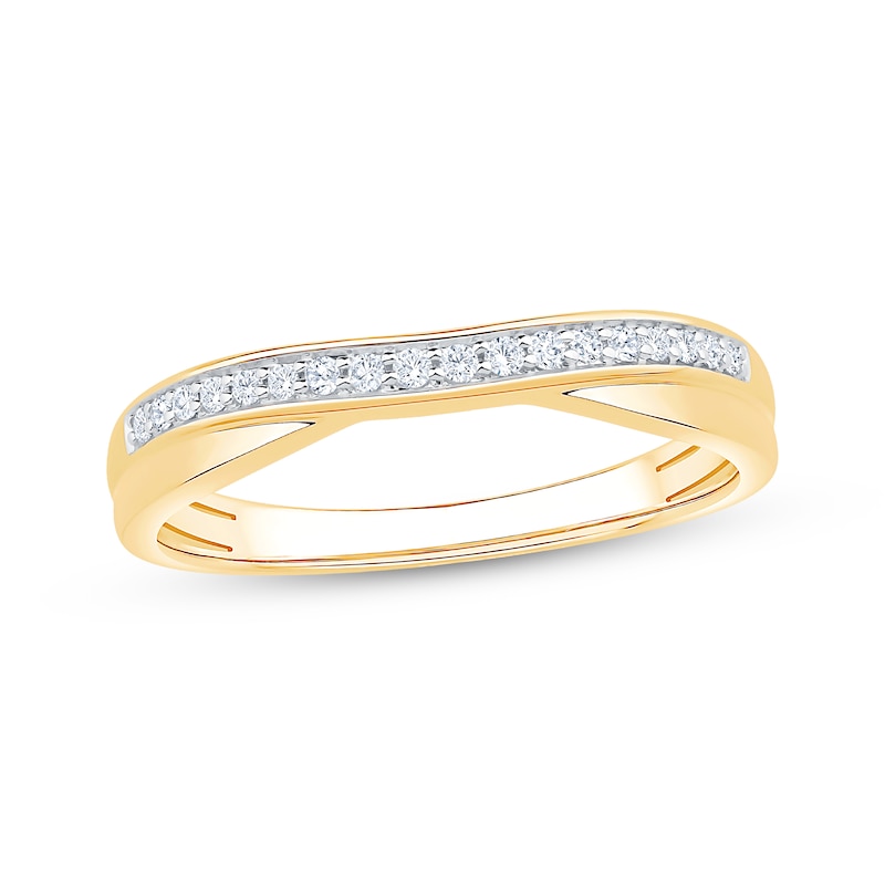 Main Image 1 of Diamond Wedding Band 1/10 ct tw 10K Yellow Gold