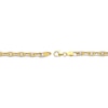 Thumbnail Image 3 of Diamond-Cut Pavé Hollow Cable Chain Necklace 7.7mm 10K Yellow Gold 18”