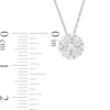 Thumbnail Image 2 of THE LEO Diamond Flower Necklace 5/8 ct tw 14K White Gold 19”