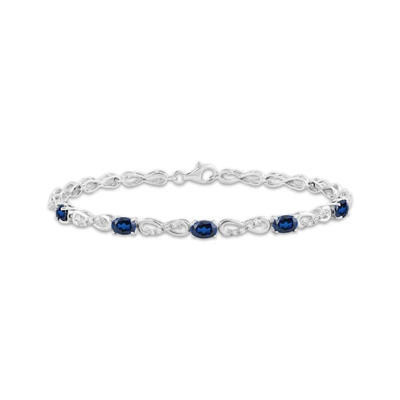 Blue Fossil Opal Rock Candy Bracelet in Silver (Size: Standard 7 - 7.5)