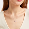 Thumbnail Image 4 of Lab-Grown Diamonds by KAY Pear-Shaped & Round-Cut Teardrop Necklace 1/2 ct tw 10K White Gold 18"