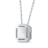 Thumbnail Image 3 of KAY Lab-Grown Diamonds Emerald-Cut Halo Necklace 1/2 ct tw 10K White Gold 18&quot;