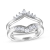 Thumbnail Image 1 of THE LEO Diamond Chevron Enhancer Ring 1/2 ct tw 14K White Gold