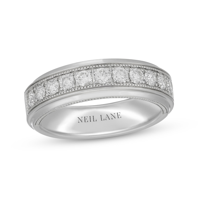 Main Image 1 of Neil Lane Men's Diamond Wedding Band 1 ct tw 14K White Gold 7mm