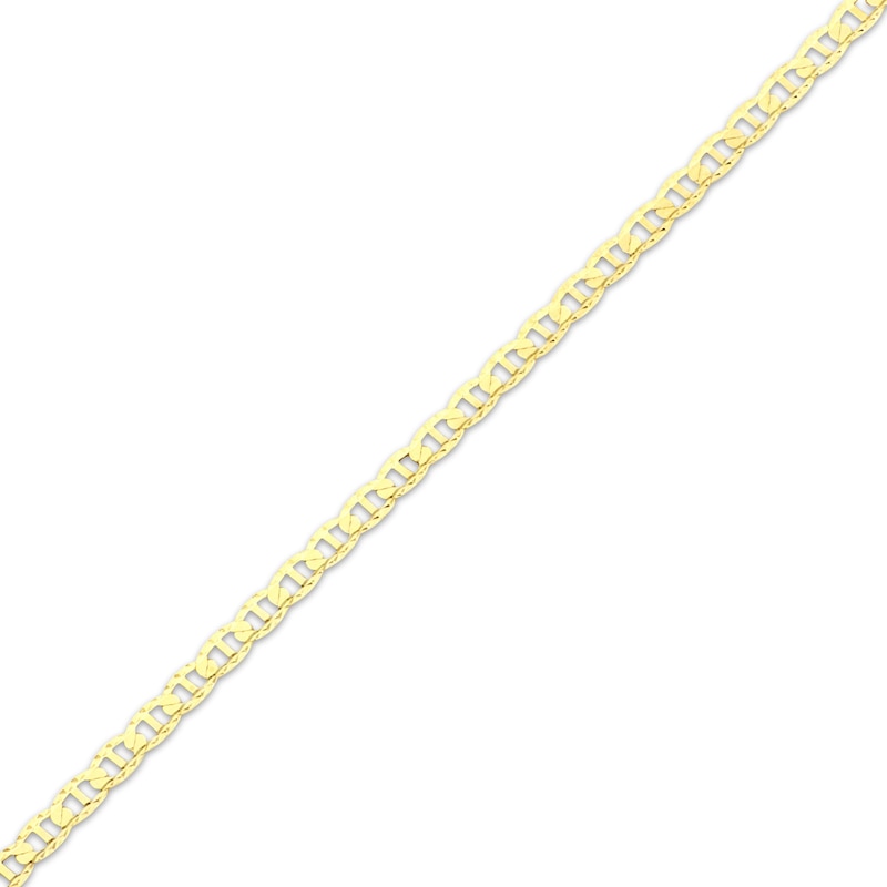 Main Image 2 of Solid Mariner Link Chain Necklace 2.7mm 14K Yellow Gold 20&quot;