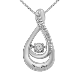 Unstoppable Love&#174; 1/20 Ct tw Teardrop Necklace