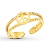 Thumbnail Image 1 of Peace Sign Toe Ring 14K Yellow Gold