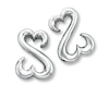 Thumbnail Image 1 of Open Heart Earrings Sterling Silver