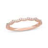 Thumbnail Image 1 of Neil Lane Artistry Lab-Grown Diamond Scalloped Wedding Band 1/6 ct tw 14K Rose Gold