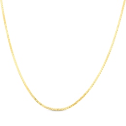 Solid Serpentine Chain Necklace 1.7mm 10K Yellow Gold 18&quot;