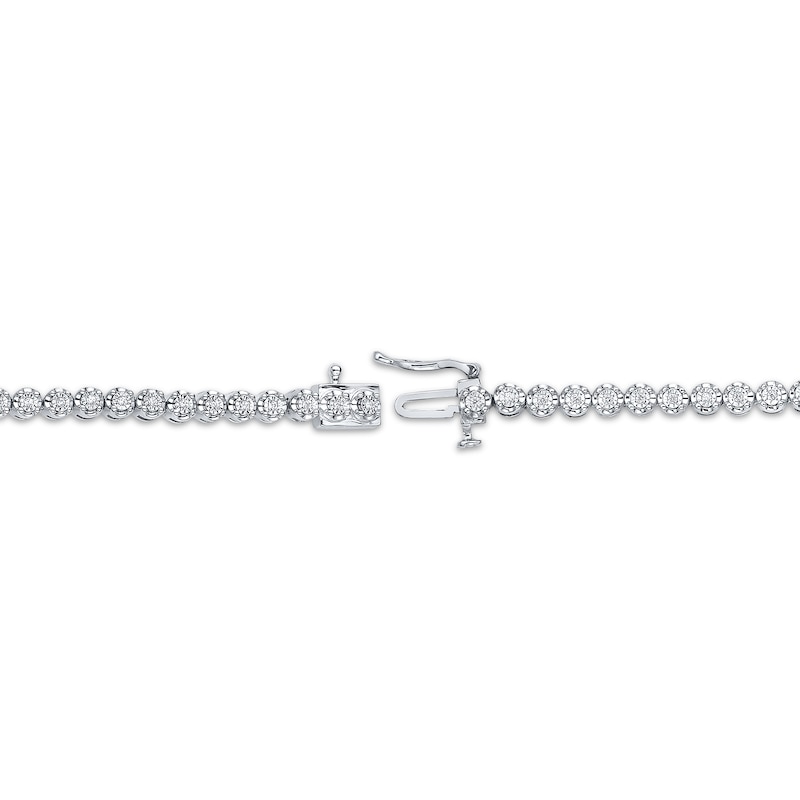 Main Image 3 of Diamond Tennis Bracelet 1/4 ct tw Sterling Silver 7&quot;