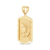 Thumbnail Image 1 of Diamond-Cut Praying Hands Dog Tag Charm 14K Yellow Gold