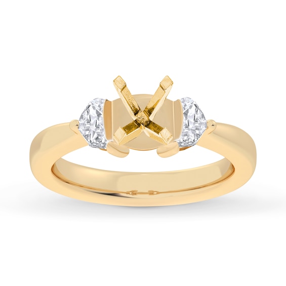 Lab-Created Diamonds by KAY Engagement Ring Setting 1/ ct tw 14K Gold