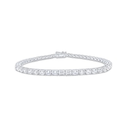 Lab-Created Diamonds by KAY Emerald-Cut Tennis Bracelet 5 ct tw 14K White Gold 7&quot;