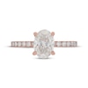 Thumbnail Image 3 of Neil Lane Artistry Oval-Cut Lab-Grown Diamond Engagement Ring 2 ct tw 14K Rose Gold