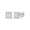 Thumbnail Image 1 of Lab-Grown Diamonds by KAY Princess-Cut Stud Earrings 1/2 ct tw 14K White Gold (F/SI2)