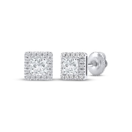 Lab-Grown Diamonds by KAY Princess-Cut Stud Earrings 1/2 ct tw 14K White Gold (F/SI2)