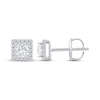 Thumbnail Image 3 of KAY Lab-Grown Diamonds Princess-Cut Stud Earrings 1/2 ct tw 14K White Gold (F/SI2)