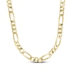 Thumbnail Image 1 of Hollow Figaro Chain Necklace 8.6mm 14K Yellow Gold 24&quot;