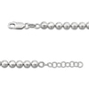 Thumbnail Image 4 of Solid Bead Chain Necklace 5mm Sterling Silver 18&quot;