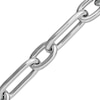 Thumbnail Image 1 of Semi-Solid Paperclip Chain Toggle Bracelet Sterling Silver 8"