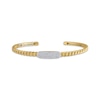 Thumbnail Image 1 of STUDIO BY KAY Multi-Diamond Chain Link Cuff Bangle Bracelet 1/3 ct tw 24K Gold Vermeil Sterling Silver