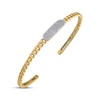 Thumbnail Image 2 of STUDIO BY KAY Multi-Diamond Chain Link Cuff Bangle Bracelet 1/3 ct tw 24K Gold Vermeil Sterling Silver