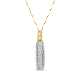 STUDIO BY KAY Multi-Diamond Chain Link Necklace 1/3 ct tw 24K Yellow Gold-Plated Sterling Silver 18&quot;