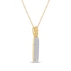 Thumbnail Image 2 of STUDIO BY KAY Multi-Diamond Chain Link Necklace 1/3 ct tw 24K Yellow Gold Vermeil Sterling Silver 18&quot;