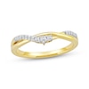 Thumbnail Image 1 of Diamond Twist Anniversary Ring 1/8 ct tw 10K Yellow Gold