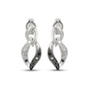 Thumbnail Image 2 of Black & White Diamond Flame-Shaped Drop Earrings 1/20 ct tw Sterling Silver