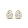 Thumbnail Image 2 of KAY Lab-Grown Diamonds Multi-Stone Teardrop Stud Earrings 1 ct tw 10K Yellow Gold