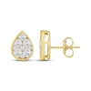 Thumbnail Image 3 of Lab-Grown Diamonds by KAY Multi-Stone Teardrop Stud Earrings 1 ct tw 10K Yellow Gold