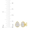 Thumbnail Image 4 of KAY Lab-Grown Diamonds Multi-Stone Teardrop Stud Earrings 1 ct tw 10K Yellow Gold